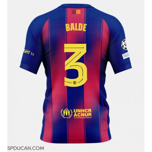 Muški Nogometni Dres Barcelona Alejandro Balde #3 Domaci 2025-26 Kratak Rukav